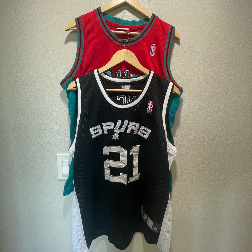 AUTHENTIC Tim Duncan 1998 Mitchell & Ness San Antonio Spurs Jersey BUNDLE SIZE M